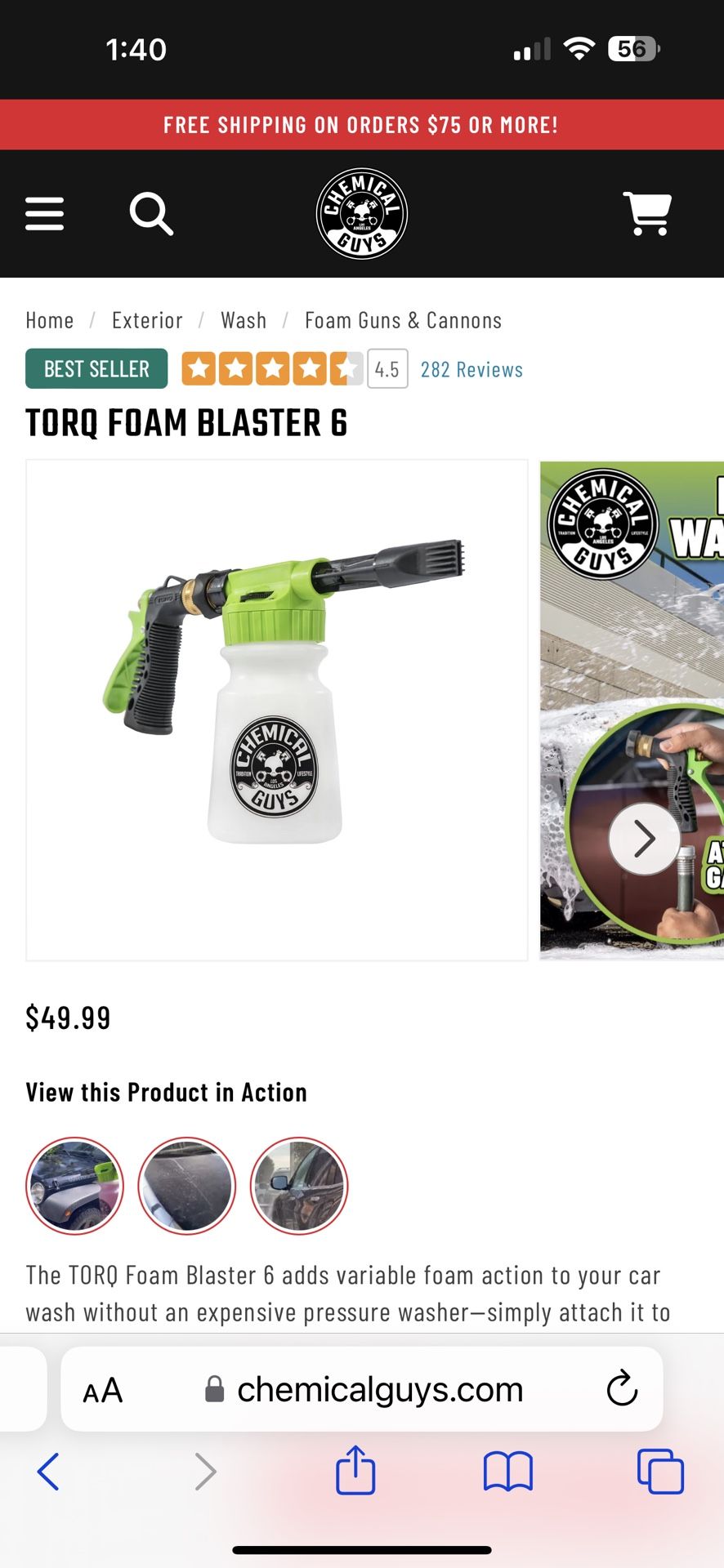 Chemical Guys Torq Foam Blaster 6 