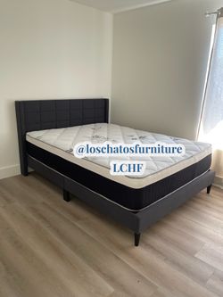 Queen size bed frame and mattress