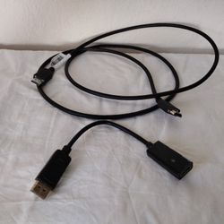 DisplayPort DP HDMI cables and adapters