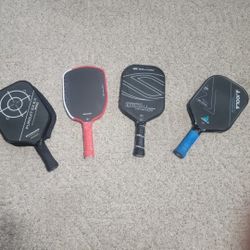 4 Pickleball Paddles Available 