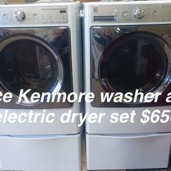 Nice Kenmore Washer Electric Dryer Set 
