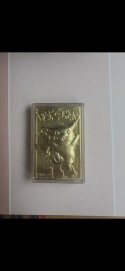 Gold Pokémon Pikachu Card 1999