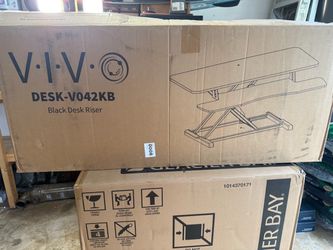Black desk raiser
