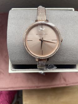Womens Michael Kors Rose Gold-Tone Watch