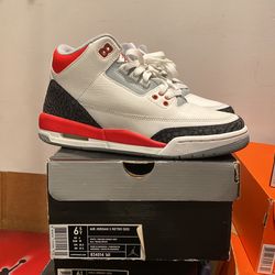 Jordan 3 Fire Red Size 6.5