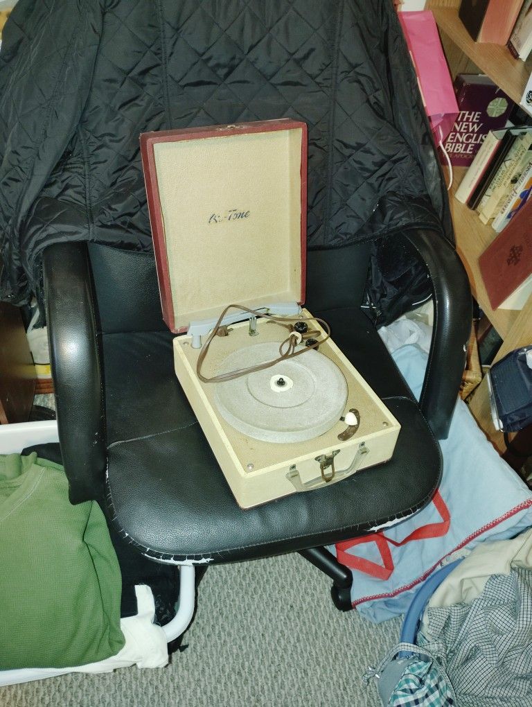 Vintage Tru-tone Record Player Portable 