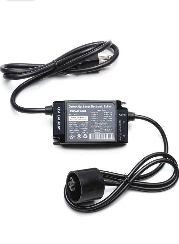 HQUA-OWS-455EB 120V 25-40W Electronic Ballast for HQUA-OWS-12/6 UV Water Sterilizer, Ballast for UV Lamps, 2020 New Released