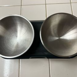 Cat Bowl Feeder Stainless Steel