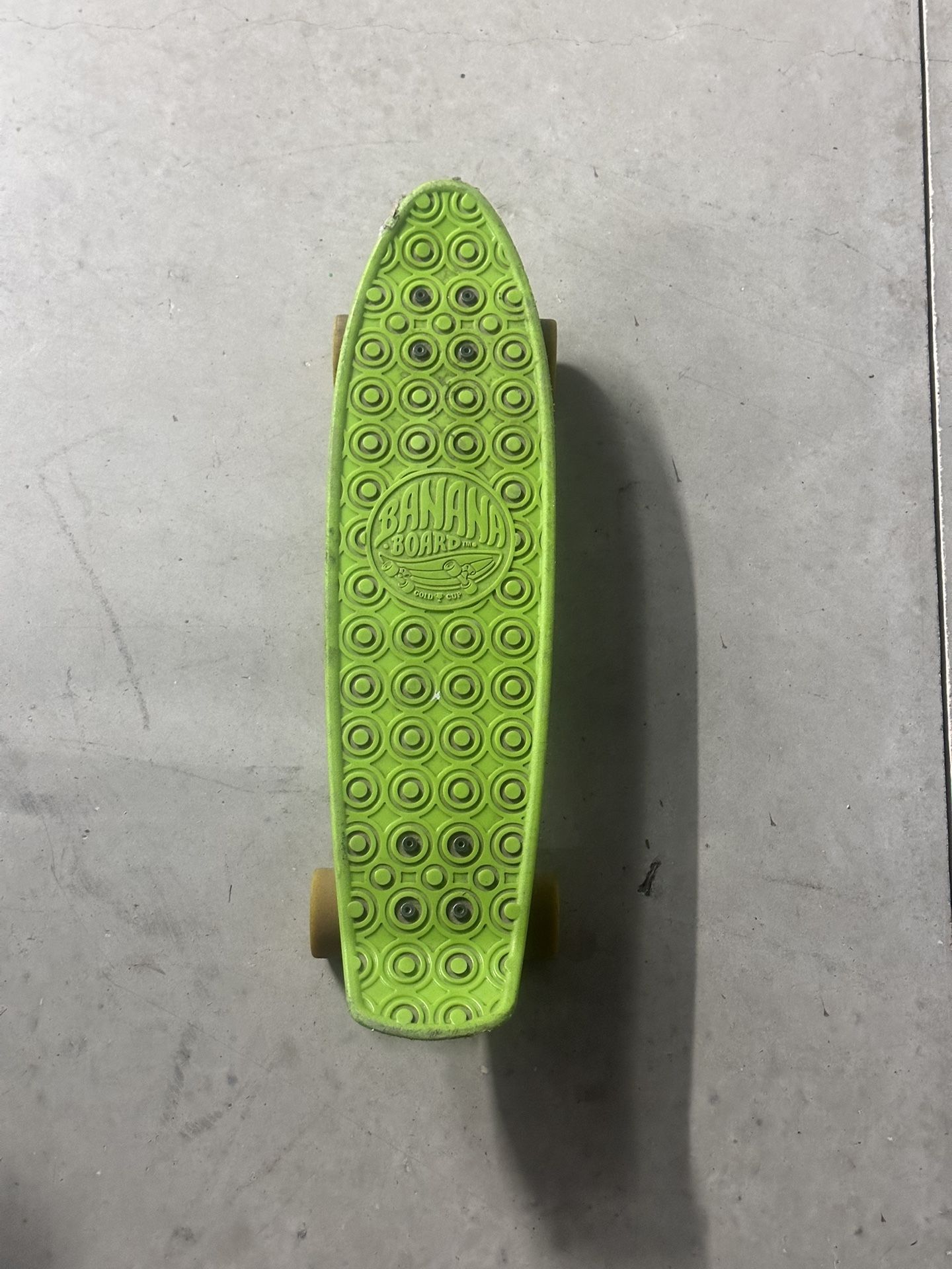 "Retro Boards" Skateboard, Lime Green Mini Cruiser, 21.5" x 5.75" Deck, Exc.