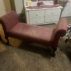 Used Burgundy Bench