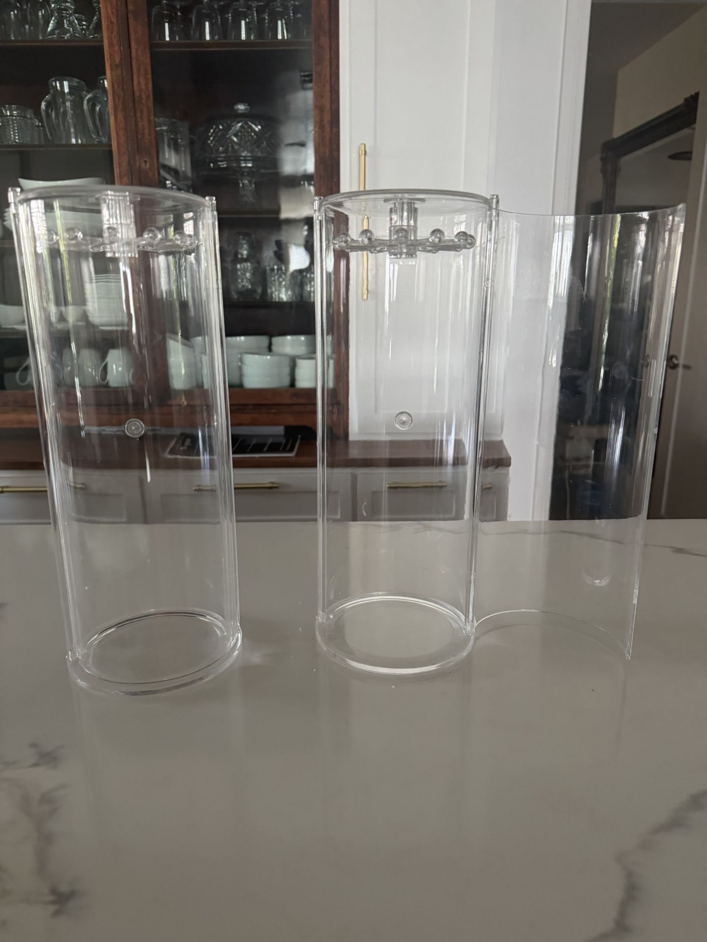 2 Acrylic Necklace Holder/Display Case