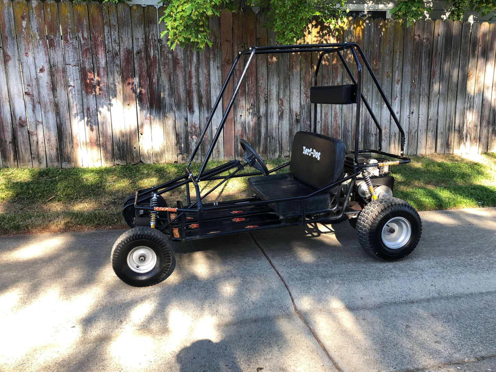 Two seater Yerf dog go kart in new condition