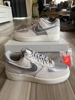 Women's Nike Air Force 1 '07 LX SE AF1 Athletic Club Shoes - Grey - Size 7.5