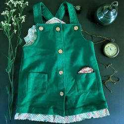Vintage Carter’s Green Toddler Dress Size 3T