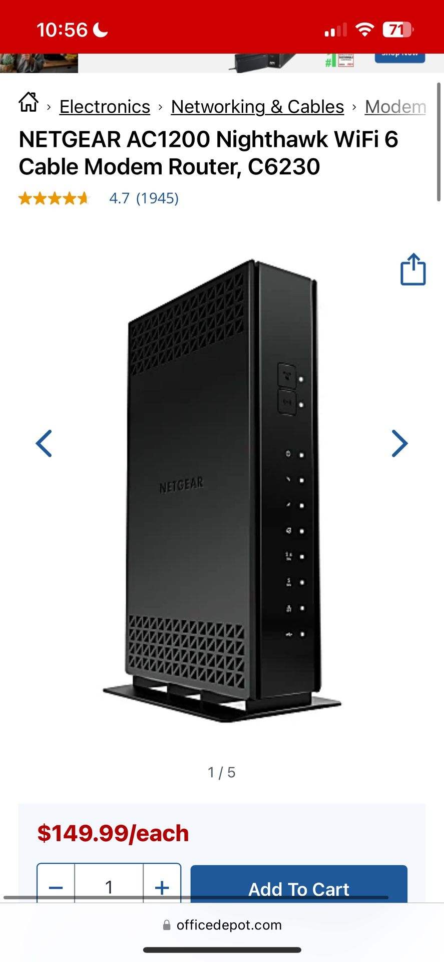 Netgear C6230 Modem Router Modem Router For Xfinity