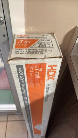 Brand New Box HDX Painters Plastic