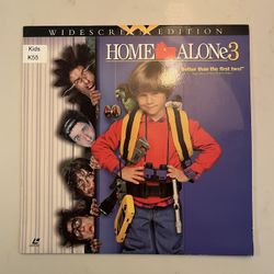 Home Alone 3 Laserdisc Widescreen Edition.
