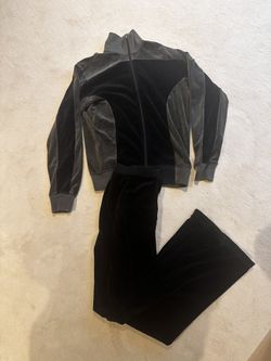 Authentic Juicy Couture Mens Tracksuit Track Jacket And Pants Medium Y2K Vintage