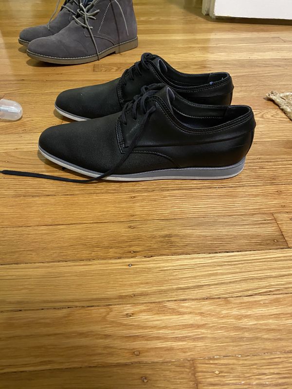 Calvin Klein Black Leather Casual Dress Shoe size 10mens