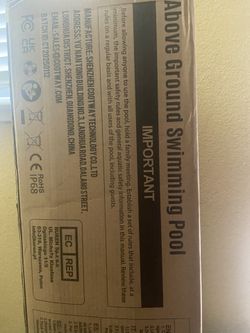 Above Ground Pool (10x30) And Filter Pump 