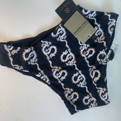 NEW vix paula hermanny dragon hot pant seamless high waisted bikini bottoms sz s