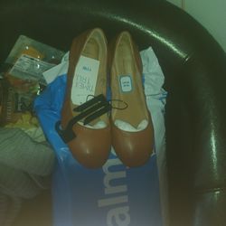 Brand New Women's 11 Wide Brown Ballet Flats 