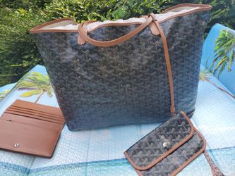 Authentic Goyard Tote Plus Two Bagglet