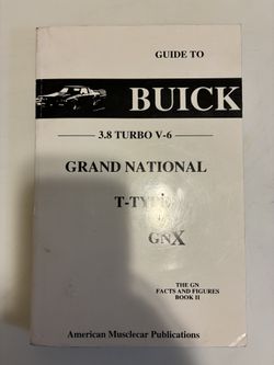 Buick Grand National Bible 
