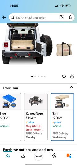 Jeep Wranger Air Mattress