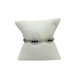 Bracelet White Gold 10k. Tennis 