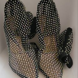 Thigh High Rhinestone Heels