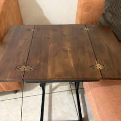 End Table With Dual Charger Ports 
