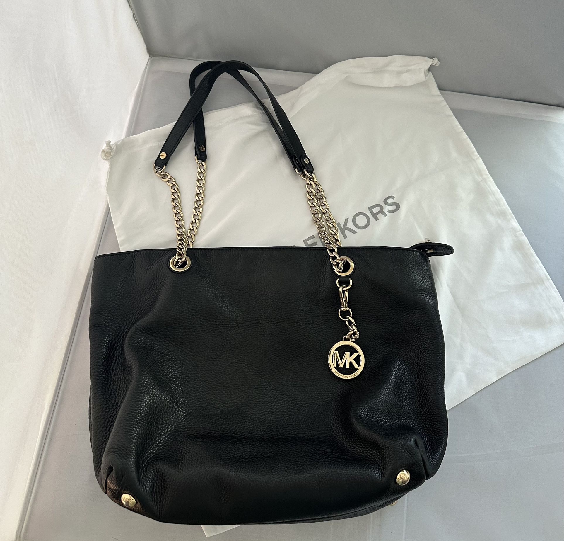 Michael Kors Black Leather Handbag Like New