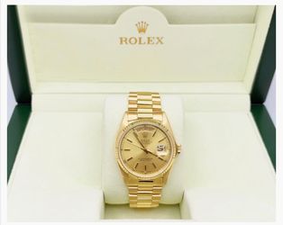 Rolex Day Date President 18038 36mm Champagne Dial 18K Yellow Gold