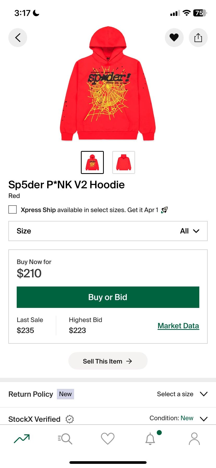 *BEST OFFERS* Sp5der P*NK V2 Hoodie