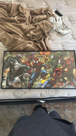 Spider-man poster with symbiotes