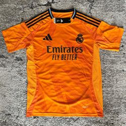 Orange Real Madrid Vini Jr Jersey 24/25 Away