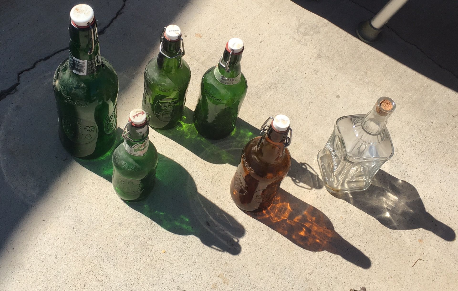 Antique bottle set