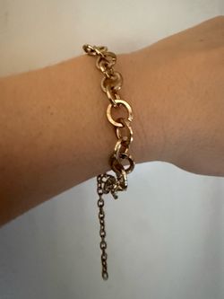 Gold-Tone Chain Link Bracelet