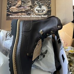 Georgia Men’s Steel Toe Work Boots 8in Lace-Up