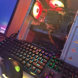 Gaming PC Bundle + RGB KB + RGB Mouse + LCD Monitor 