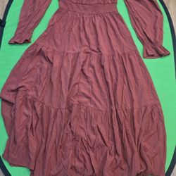 Hermoso Vestido Maxi ZESICA Boho – Talla L – ¡Como Nuevo! 🌸