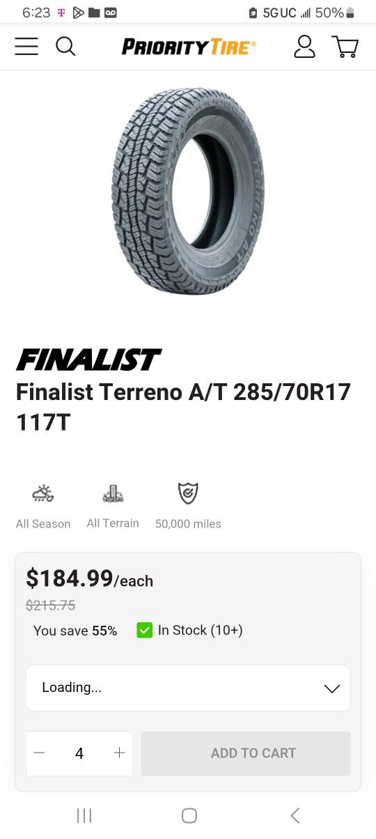 Tire 17"
