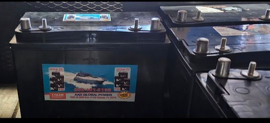 Marine batteries used as new, 3-month warranty