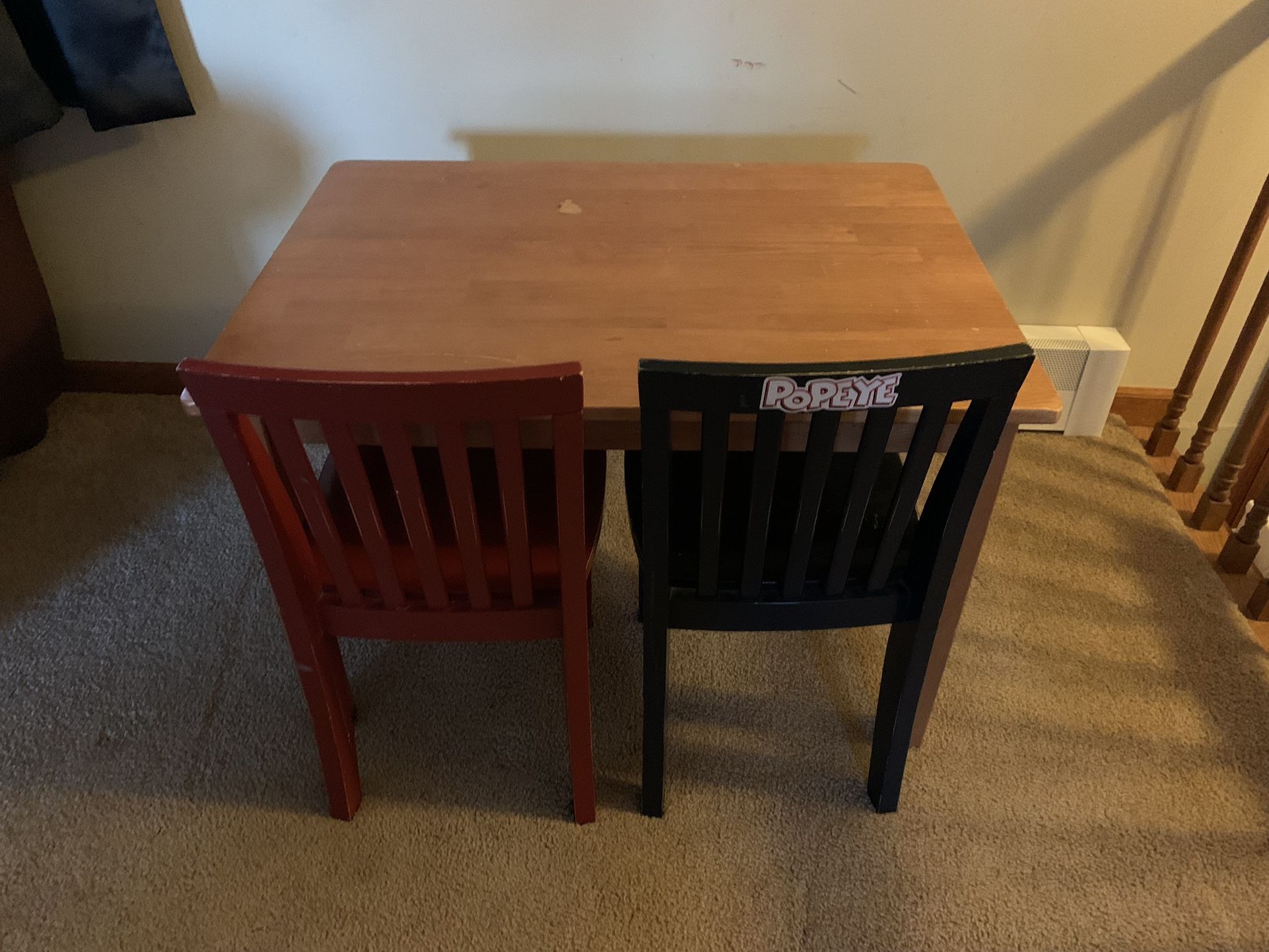 Children’s Pottery Barn Table with 2 Chairs