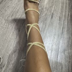 Gold Heels (Size 7)