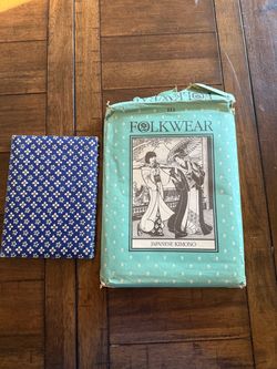 Folkwear #113 Japanese Kimono sewing pattern + notebook