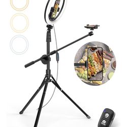 Ring Light with Overhead Phone Mount