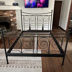 Black Queen Bed Frame 