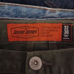 Jesse James Carpenter Work Pant 33 X 30 Brand New Tags Still On